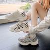 Thick-soled heightening dad shoes for women 2025 autumn new popular versatile breathable mesh super fire casual sports shoes
