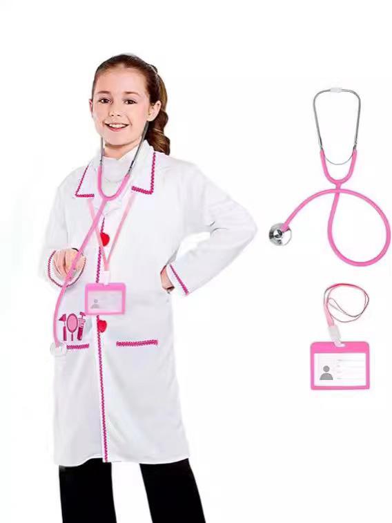 Kids' Doctor Lab Coat & Costume for Dress-Up Play