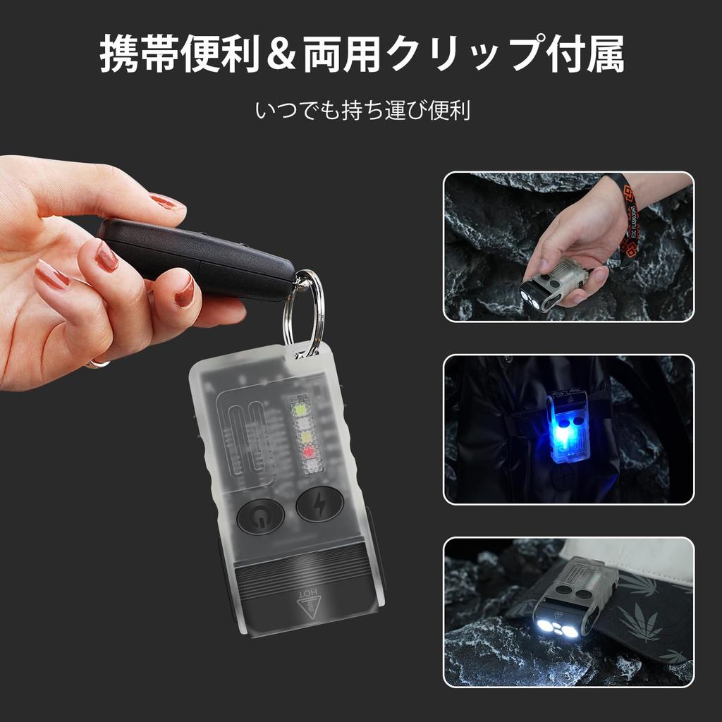 DAI NING Rechargeable LED Powerful 1000 High Mini Handheld IP67 Magnetic Suction Adjustable Lighting Pocket for and Power Outages Small, Flashlight,