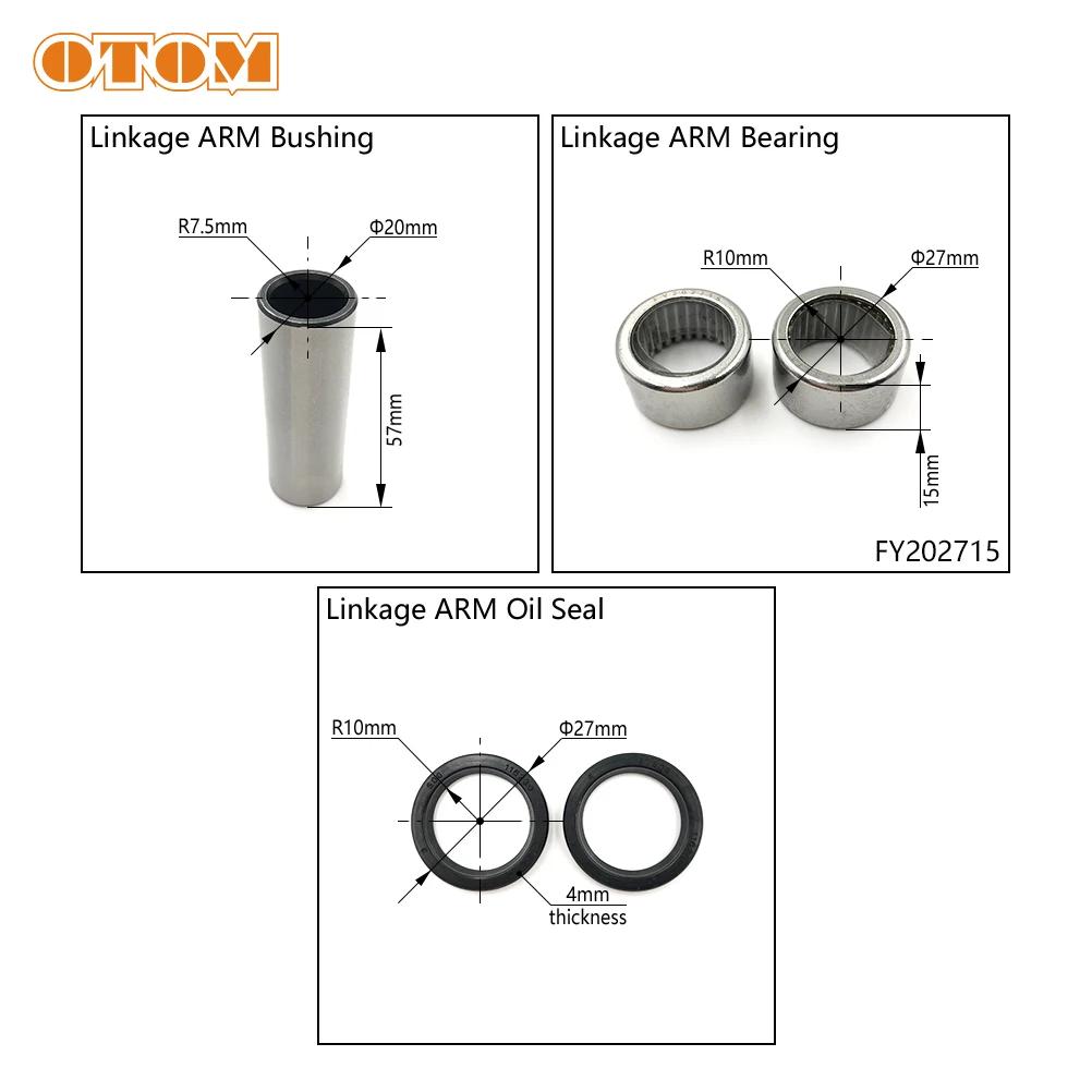 For SUZUKI Triangle Lever Linkage ARM Kit Motorcycle Oil Seal Bearing Bushing DRZ400 DRZ400SM RM125/250 Arm Maintenance Kit