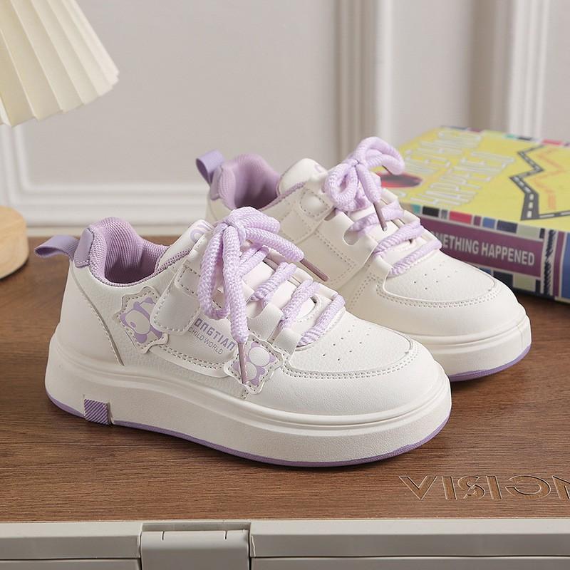 Kids Low-Top Casual Sneakers Boys Girls Soft Rubber Sole Schoolwear