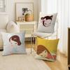 Y-Yoshitomos N-Nara Cartoon Pillow Covers Cartoon Sofa Decorative Home Double-Sided Printing Short Plush Cute Cushion Cover