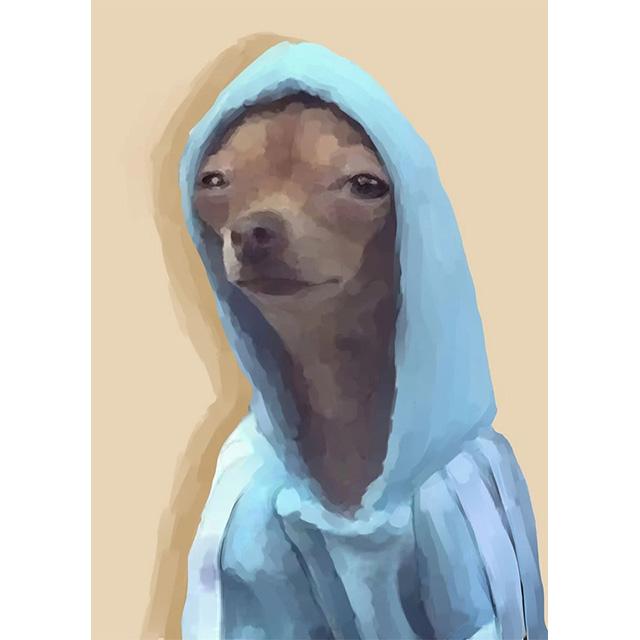 

Абстрактный Очень Милый Животное Кошка Собака Забавные Принты Постер Холст Картина Современное Настенное Искусство Картина Для Гостиной Спальни Домашний Декор 21x30cm No Framed