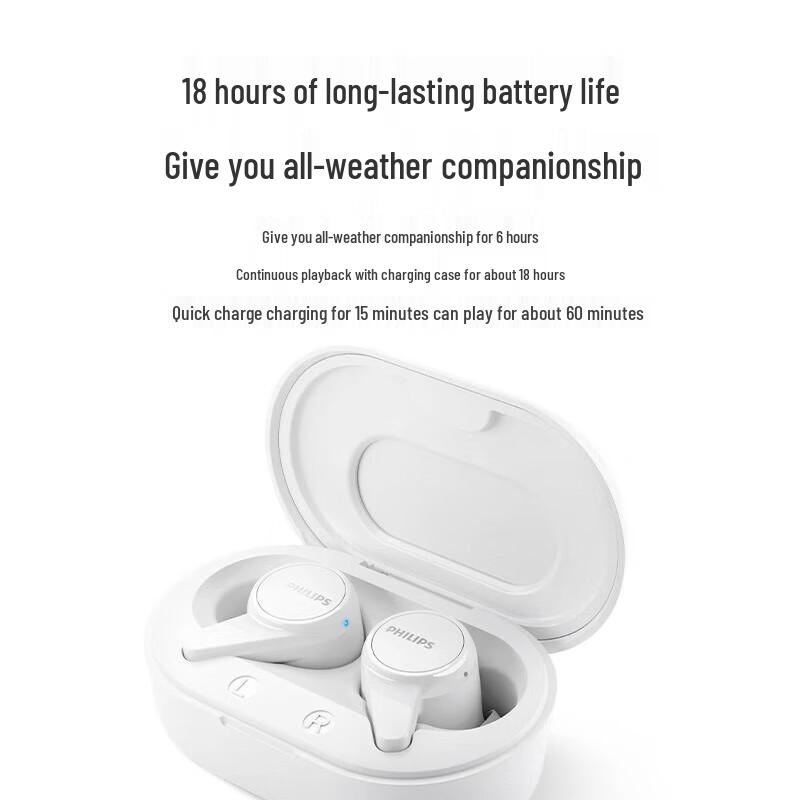 Philips TAT1207 True Wireless Bluetooth Earbuds