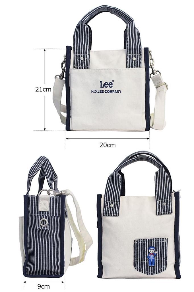 Lee Buddy Tote Shoulder Cotton Black Bag, Canvas, 320-1404, 320-1404-01,