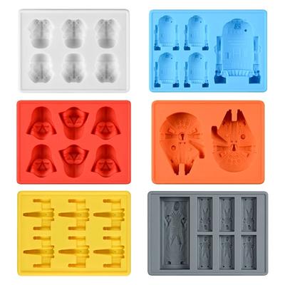 Pasta Dekorasyon Kalıpları Pişirme İçin Silikon Kalıplar Çikolata Şekerleme Sakızlı Tatlı Yıldız Kalıpları İçin Buz Küpü Savaş Hayranları