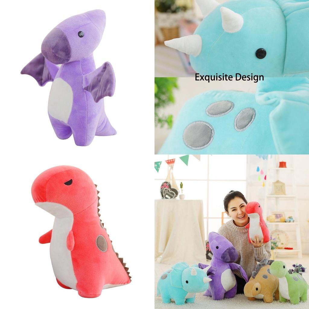 Adorable T-rex Triceratops Dinosaur Plush Toy For Kids Soft Squishy Stuffed Animal Doll