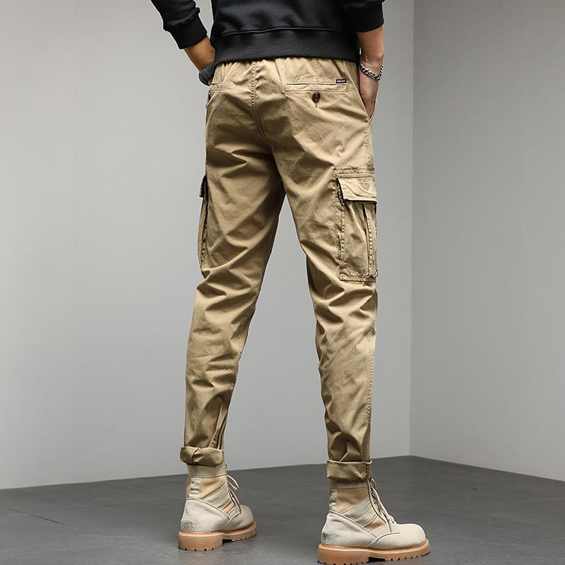 JAYSCE 2024 Yeni erkek Sokak Hip-Hop Tarzı Pantolon Moda Kalın Tulum Açık Eğlence Ince Pantolon