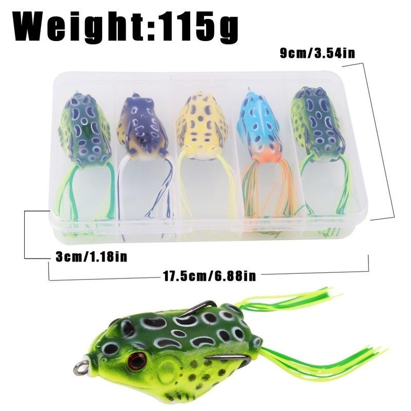Artificial Bass Fishing Lures Frog Crankbait Bass Soft Swimbait Lures Wit Fishing Hooks Fishing Bait