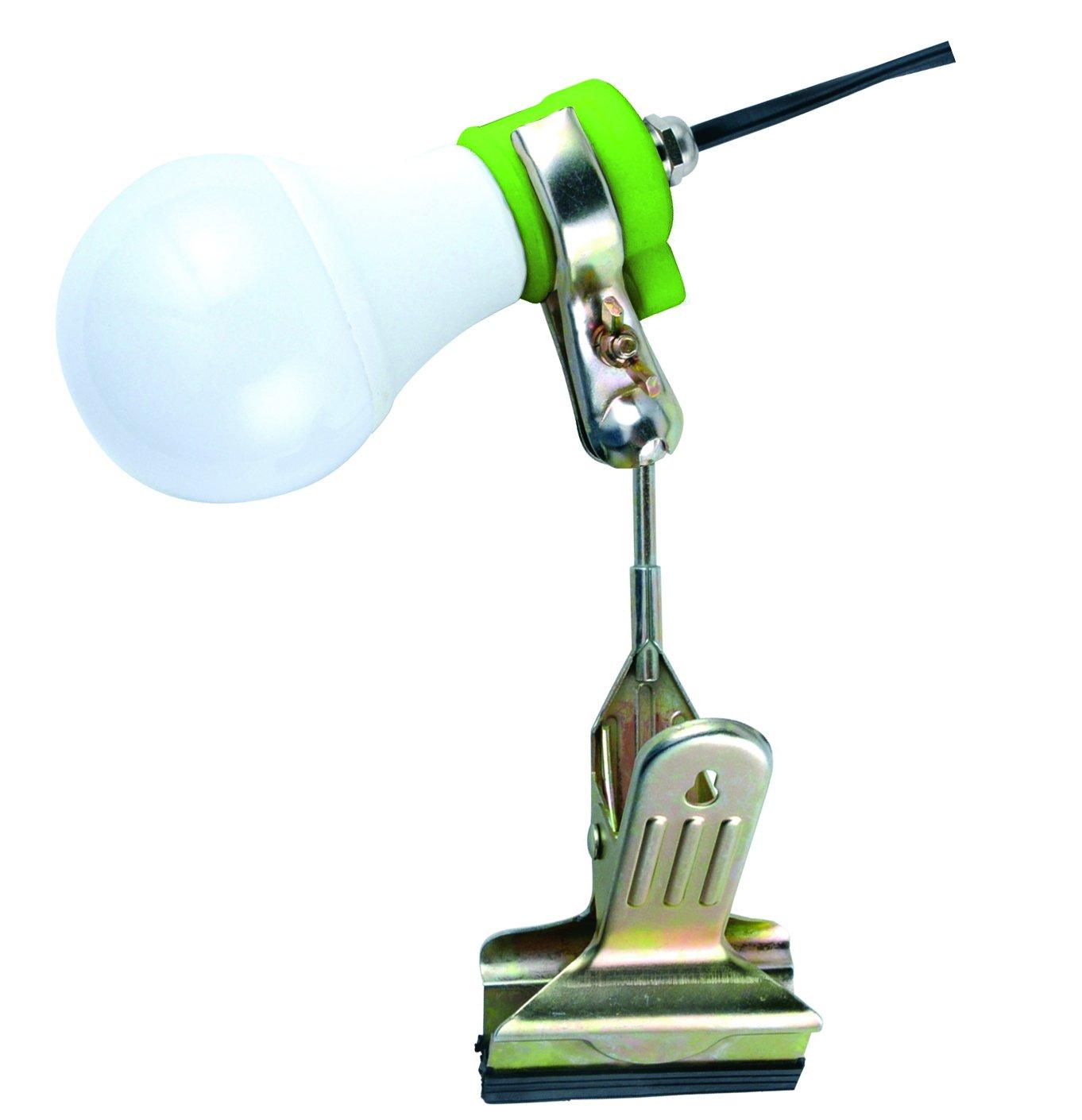 

Fujikura Plant Growth Clip Lamp, Indoor/Outdoor Use, KY-08W-SC, White, Approx. 139mm Long x 70mm Diameter
