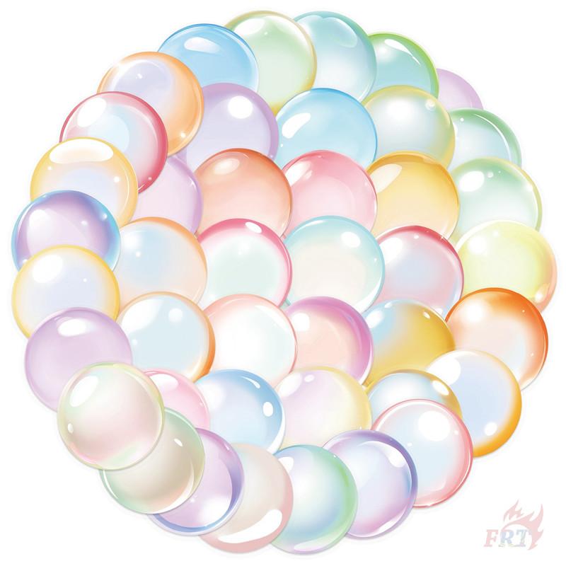 50Pcs/Set Watercolor Bubbles PET Stickers Waterproof DIY Fashion Doodle Decals Stickers