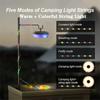 4-in-1 Camping Light LED Reel String Lights Outdoor USB Camping Lamp Recyclable LED Night Light For Garden Tent Room Decor
