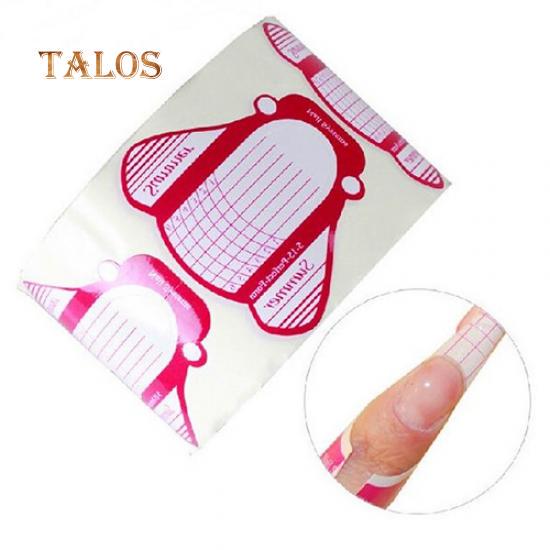 100Pcs French Nail Art Tip Extension Forms Guide Acrylic UV Gel Sticker DIY Tool