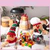 Gingerbread Christmas Man Candy Jar With Creative Storage For Party Gift Display