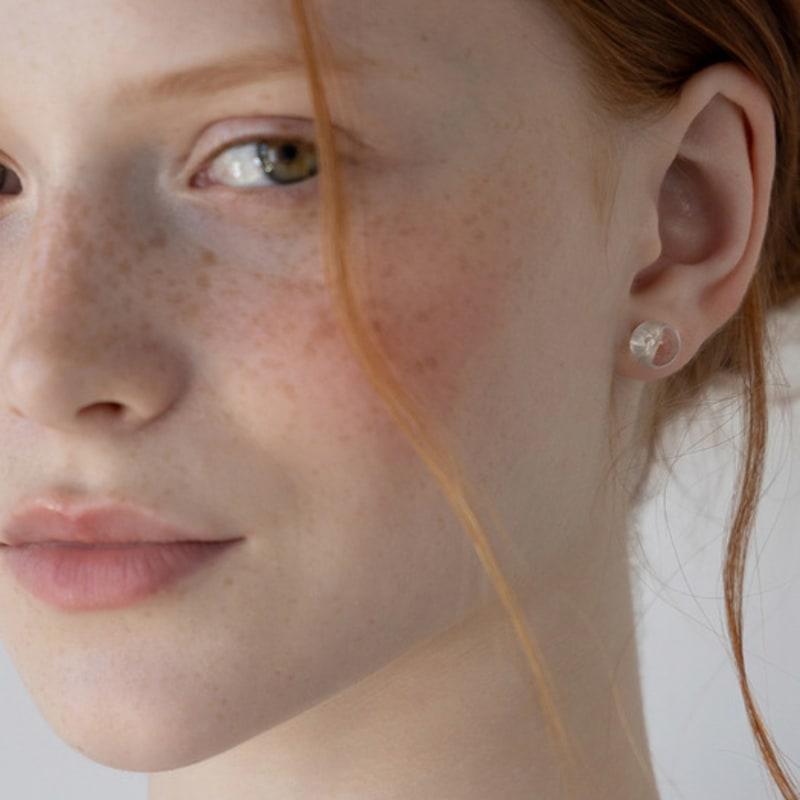 Tatiana (925 Silver) Basic Clear Stud Earrings EC3231