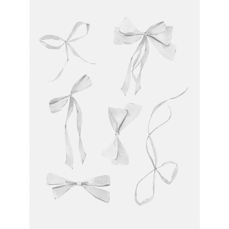 Trendy Girly Pink Bow Ribbon Nursery Cowgirl Art Poster Canvas Painting Wall Prints Picture for Living Room Home Decor