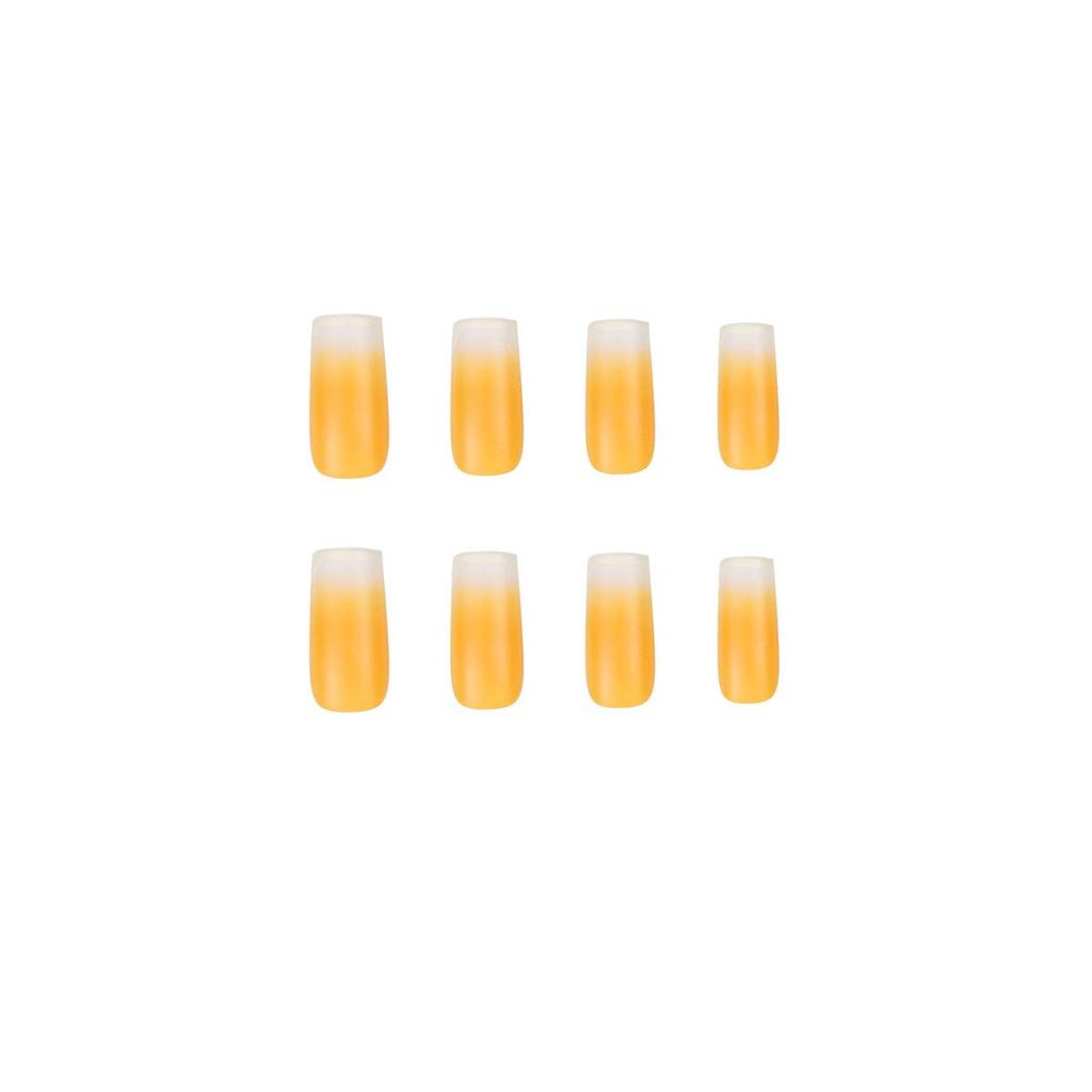 Lemon Soda Summer Wearable False Nails Art Stickers