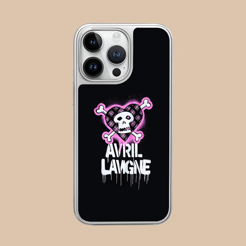 Avril Lavigne Silver Plating Mobile Phone Case for iPhone 17 16 15 14 13 12 11 Air Pro Max Plus Colorful Cover