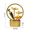 Lotus Water Fountain with Light & Fish Tank: Feng Shui Wheel for Wealth & Home Decor