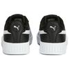 PUMA Carina 2.0 Leather Low top Abrasion Resistant Skateboard Shoes Women's Black White 385849-10