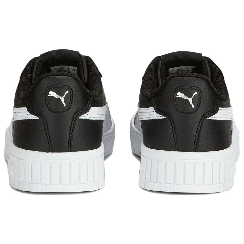 PUMA Carina 2.0 Leather Low top Abrasion Resistant Skateboard Shoes Women's Black White 385849-10