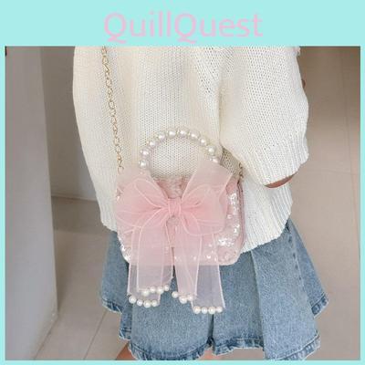 Childrens Pearl Handbag With Glittering Sequin For Daily Use Perfect For Girls And Toddlers