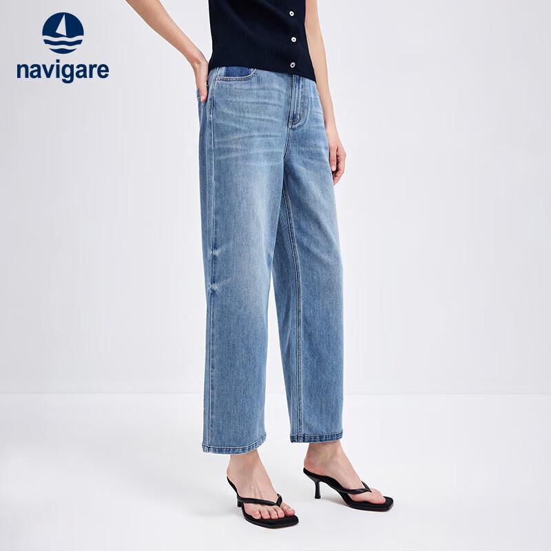 

Navigare Women s Cropped Straight-Leg Denim Pants 2XL