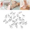 25Pcs Lobster Claw Clasps Stainless Steel Lobster Clips for   Bracelets Necklace Jewelry Making 9x6mm