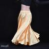 Big Swing Satin Belly Dance Skirt for Stage Performance