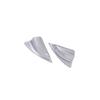 For Mazda CX-5 2013-2015 Matte Silver A Pillar Front Triangle Cover Trim 2PCS