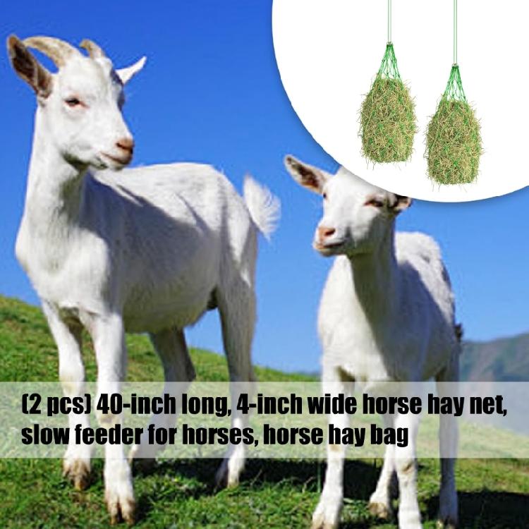 2PCS Extra Large Hays Net for Horses 40Inch Square Holes Simulates Pasture Grazing