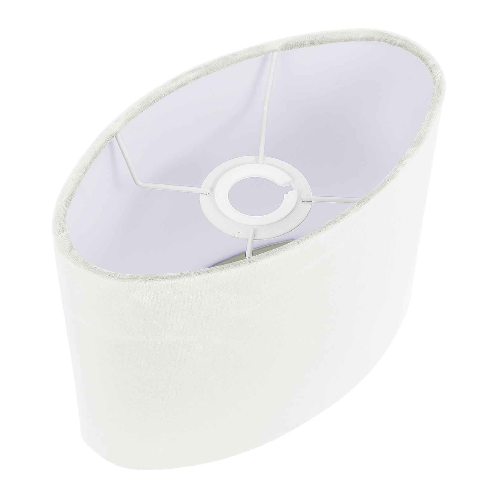 

1pc Oval Cloth Lampshade Simple Decorative Light Cover For Bedroom Table Lamp Dust Protection Home Use Decor Accessory білий