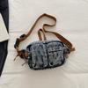 Umhängetasche Damen Handy-Tasche Doppeltasche Denim Schultertasche