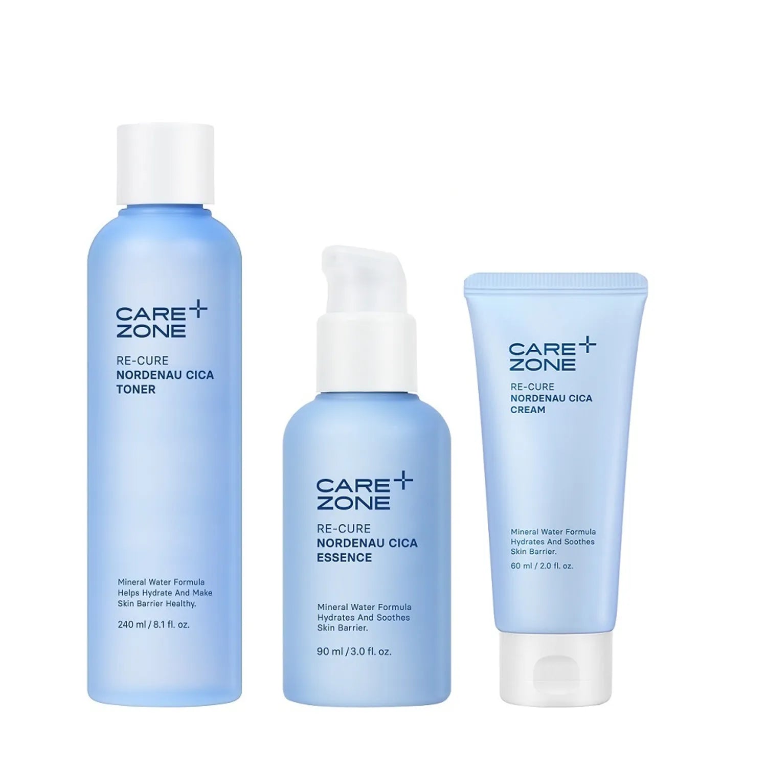 CAREZONE Re-Cure Nordenau Cica 2pcs Set (Toner 240mL+Essence 90mL) Cica 2pcs Set
