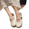 Flat-bottomed Bag Head and Half Slippers for Women To Wear New Spring and Summer One-pedal Pregnant Women Mary Jane Evening Shoes Single Shoes