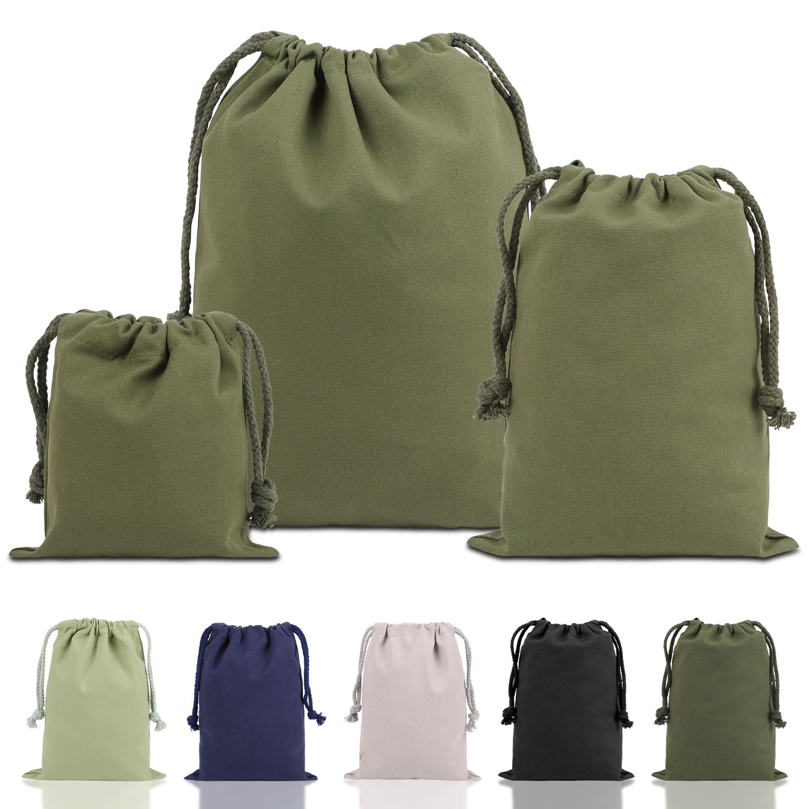 

CCINEE Хлопковый мешочек на шнурке Однотонный Стильный Холщовый Набор Идеально подходит для Ланча Спортзала Макияжа и Мешочки-Органайзеры для Мелких Предметов, Мешочки, Сумки, Сумки, Цвета,