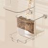 Transparent Bird Feeder Automatic Seed Dispenser for Parakeets Finches Small Pet Birds Hanging Food Cup 4