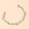 Unisex Hip-Hop Choker Bracelet Gothic Punk Style Barbed Wire Cuban Chain Little Thorns Women's Fashion Jewelry Gift