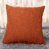 Pillow Case Home Decoration Salon Cushion Cover 50X50 Solid Pillowcase with Zipper Cotton Linen for Sofa Car Chair 45x45 40X40