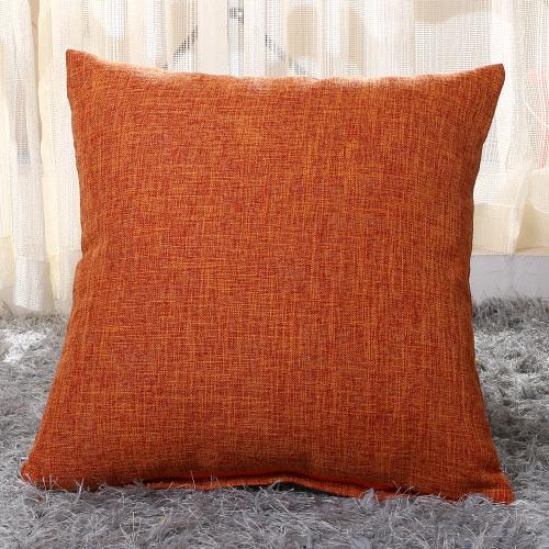 Pillow Case Home Decoration Salon Cushion Cover 50X50 Solid Pillowcase with Zipper Cotton Linen for Sofa Car Chair 45x45 40X40