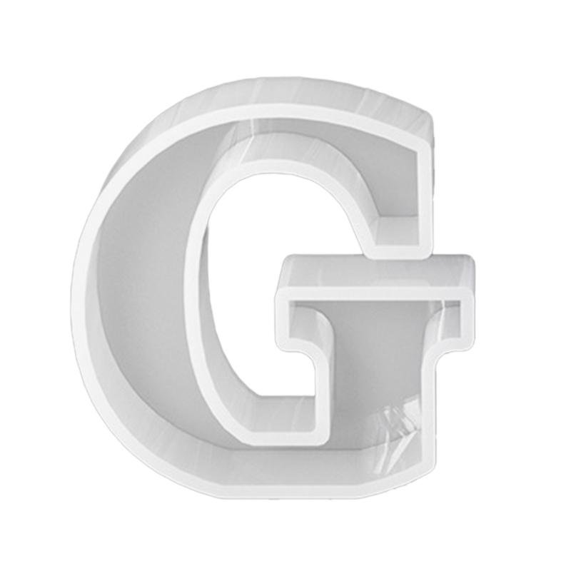 Silicone Pendant Mold Clay Molds Letter Shaped Silicone Keychain Moulds Pendant Accessories Gift for Hand Making Lover