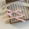 2pcs Sweet Ballet Ribbon Bow Hairpin Headwear Bang Clip New Bowknot Hair Clips  Girls