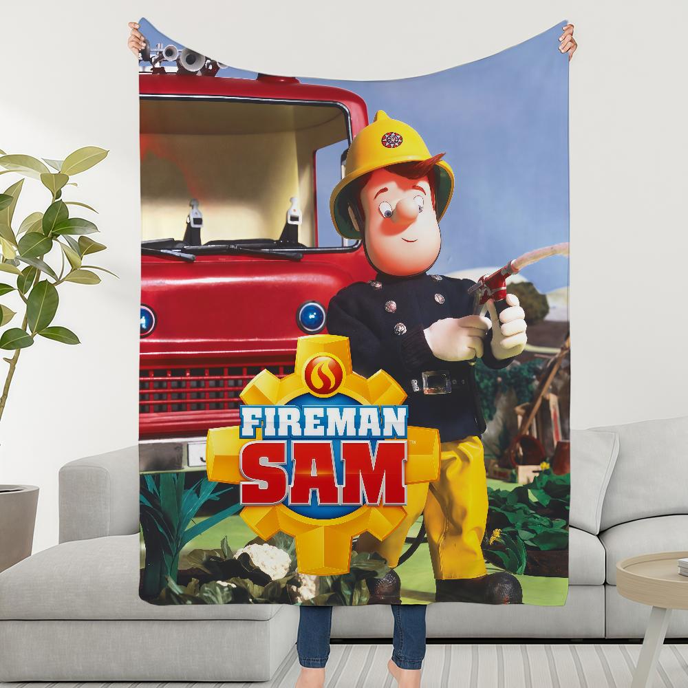 Blanket Throw Super Cosy Plush F-FiremanS Living Room Cartoon S-SamS Sofa Couch Childish Birthday Gifts