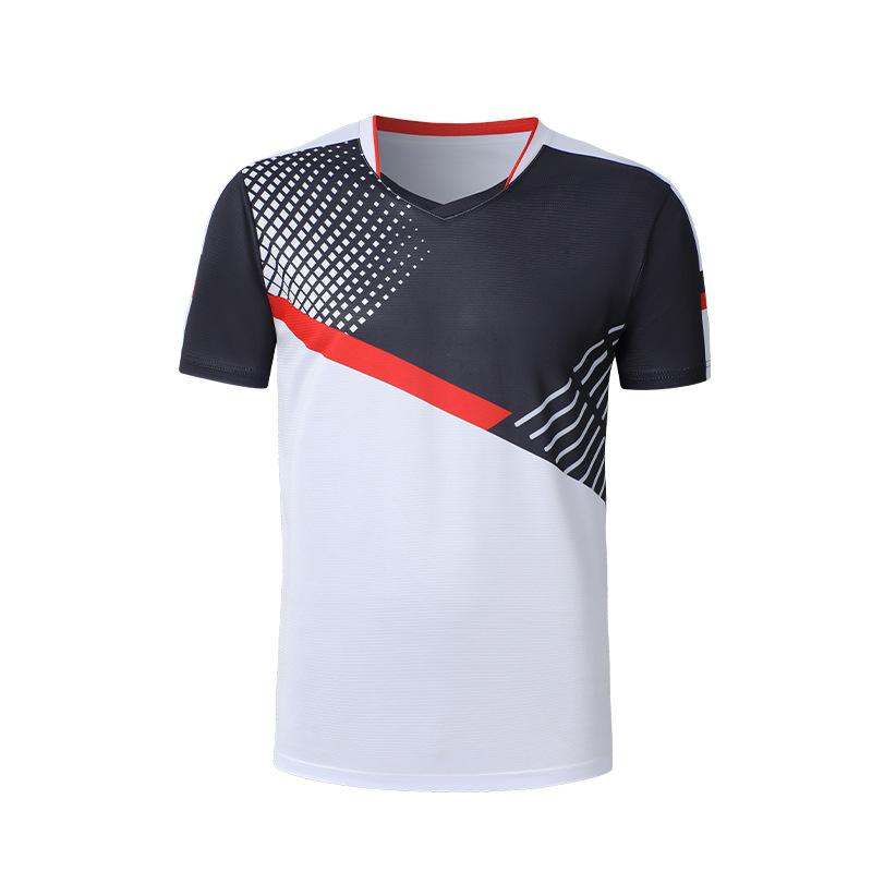 Badminton Clothes Outfit Short Sleeve Latest Blue Color Mens and Womens Quick-Drying Summer Table Tennis Wear Training Competition Clothes