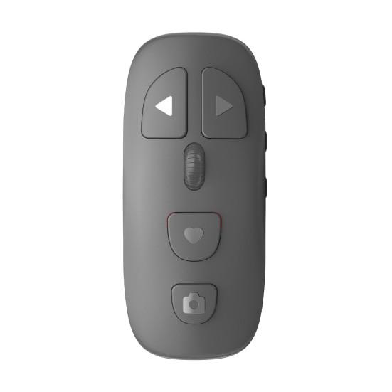 

Bluetooth-compatible Remote Control with Rolling Wheel Wireless Phones Tablets Camera Shutter E-book Reading Short Video Page Turner Clicker сірий