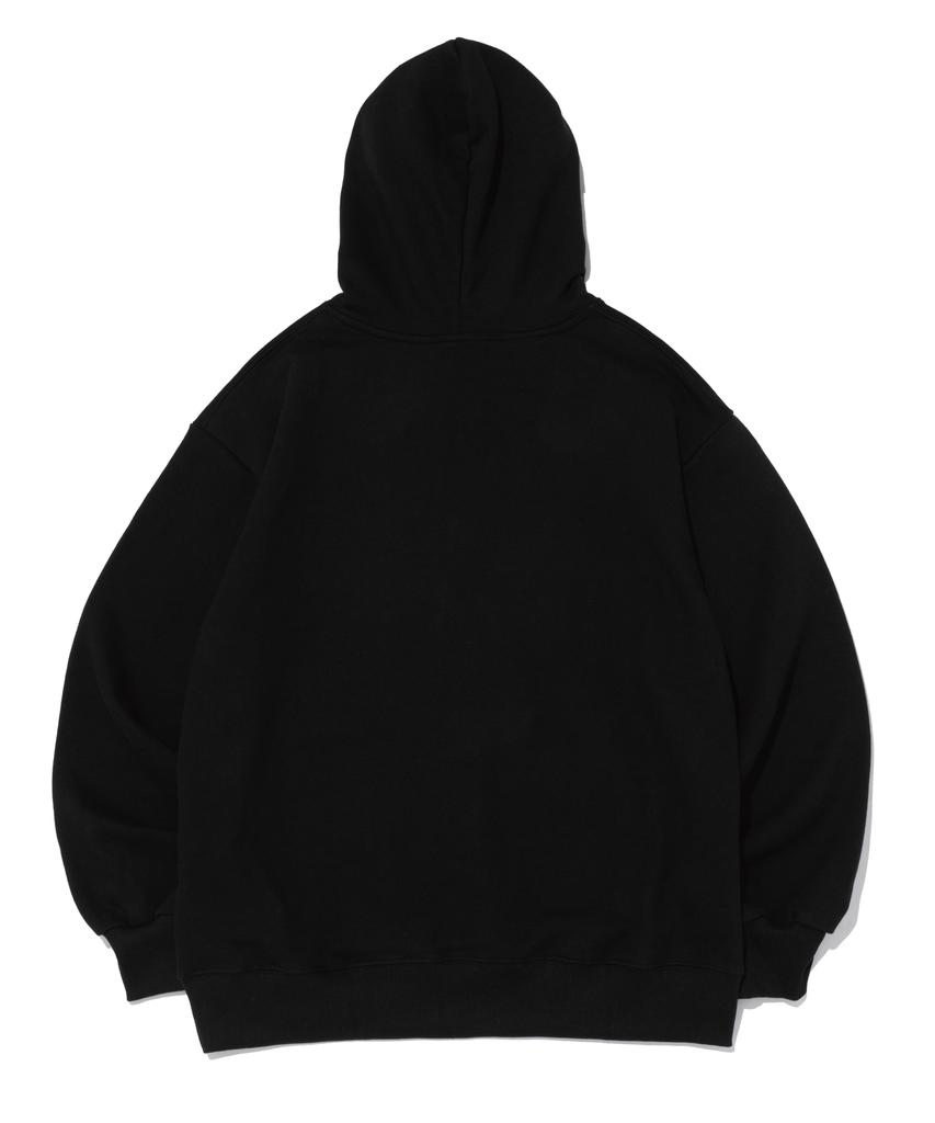 Crack Stitch Point Logo Hoodie (Black)