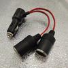 Zigarettenanzünder-Splitter 12V für Autos mit Ein-/Ausschalter, 1 Stecker auf 2 Buchsen, Y-Splitter, Autoteile