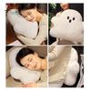 Ghost Pute Plysj Hvit Ghost Doll Søt myk flanell PP bomullsfylling Ghost Pendant Halloween Theme Sofa Ryggstøtte