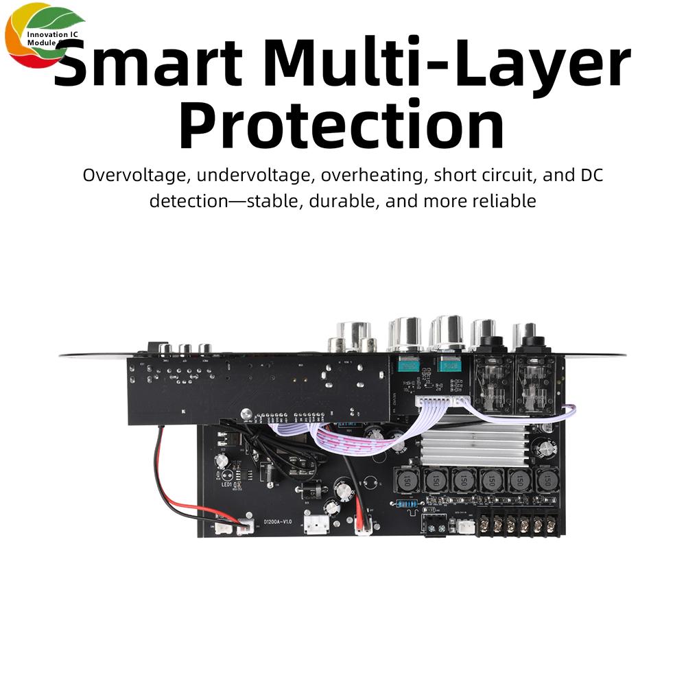 DC15-18V High-Power Subwoofer Bluetooth Digital Amplifier Board 50W+50W+100W 2.1 Channel High And Low Frequency Modulation D1000
