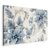 Image - Turquoise Flowers In A Retro Atmosphere Floral Ornaments / Turquoise Ornamental Retro Flowers
